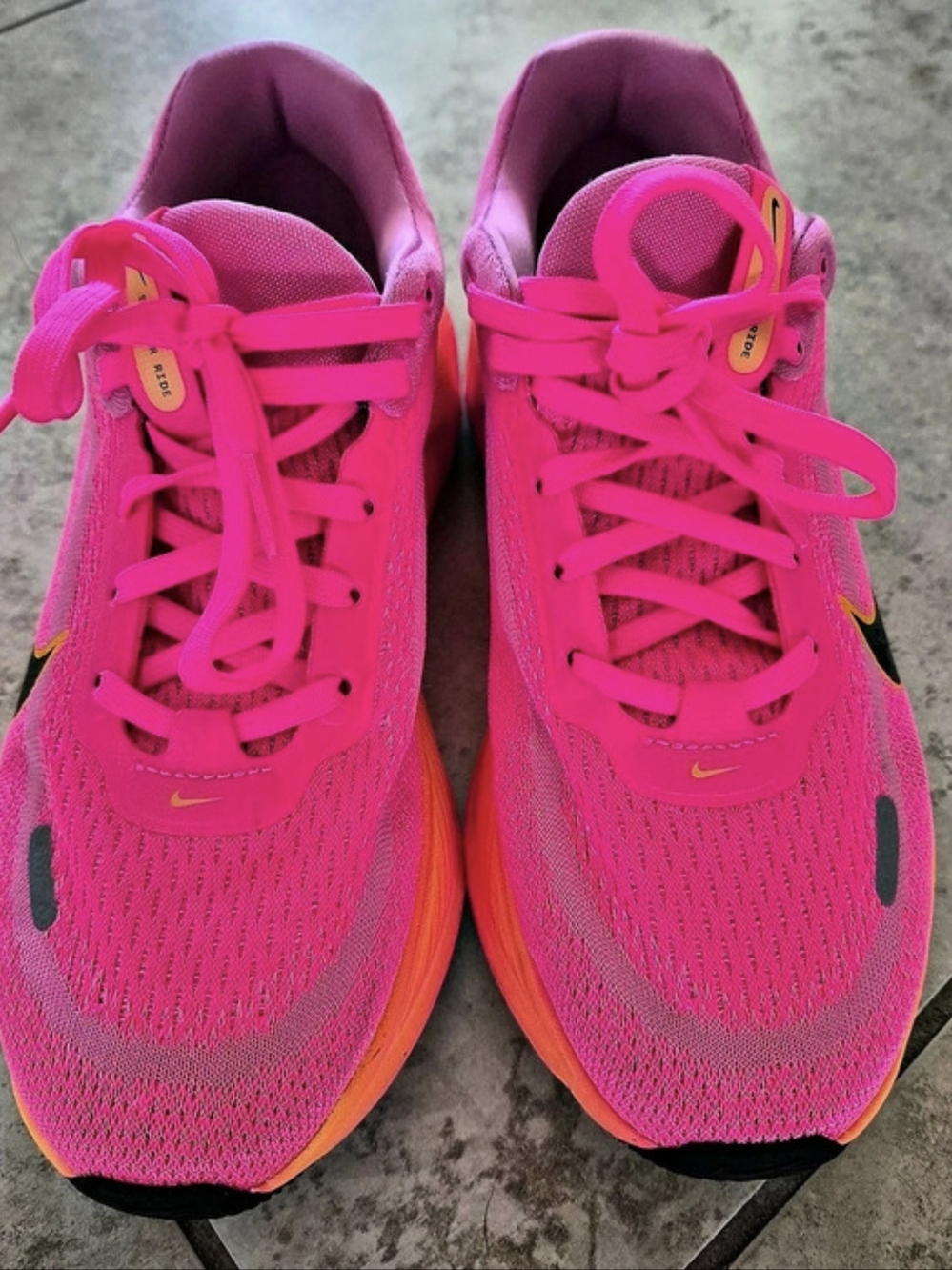 Nike Stellar Ride Running Shoes Pink / Orange Youth 5.5Y (Women's 7)